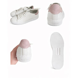 New ARIGATO White & Pink Leather Sneakers 9